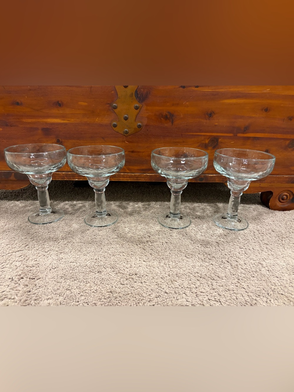 Libbey YUCATAN heavy thick MARGARITA GLASSES - set of 4